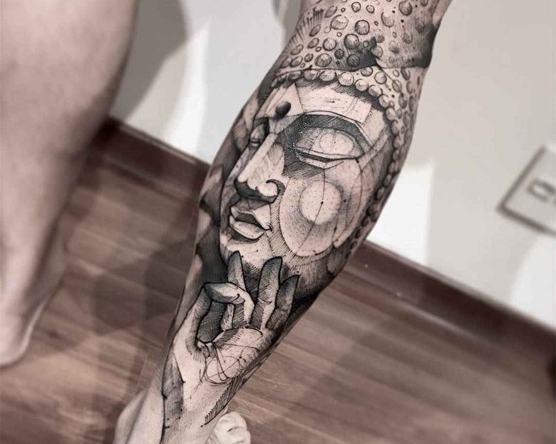 Lincoln Lima — скетч татуировки