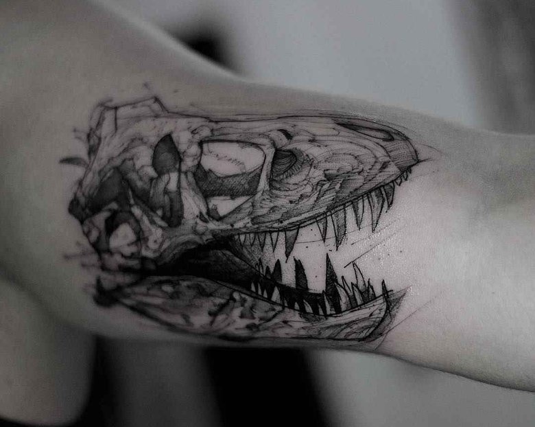 Скетч татуировки от Kamil Mokot