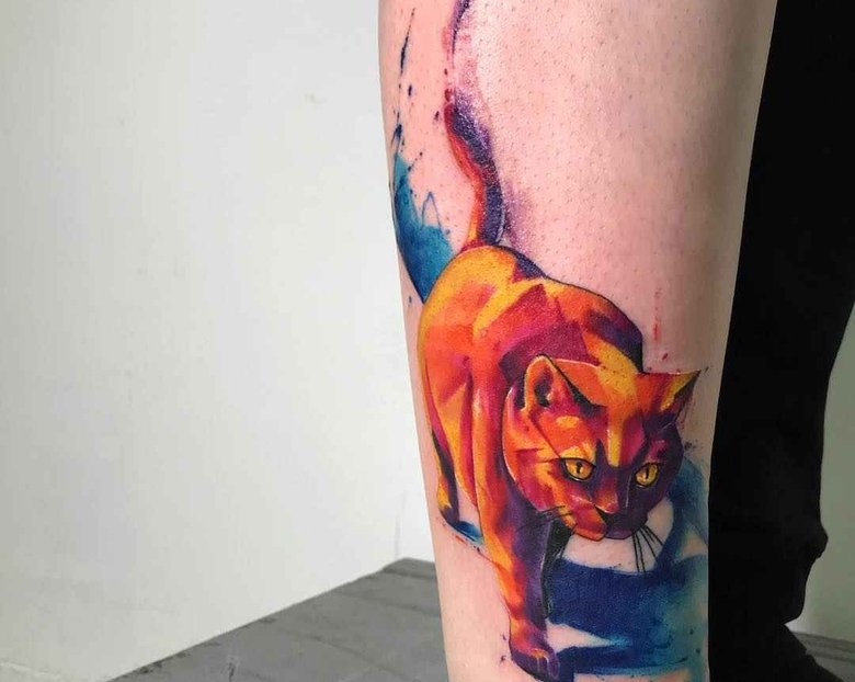 Акварельные татуировки Emrah De Lausbub