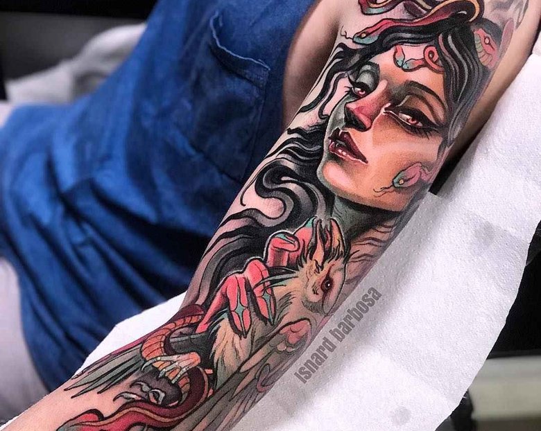 Нео традиционные татуировки Isnard Barbosa