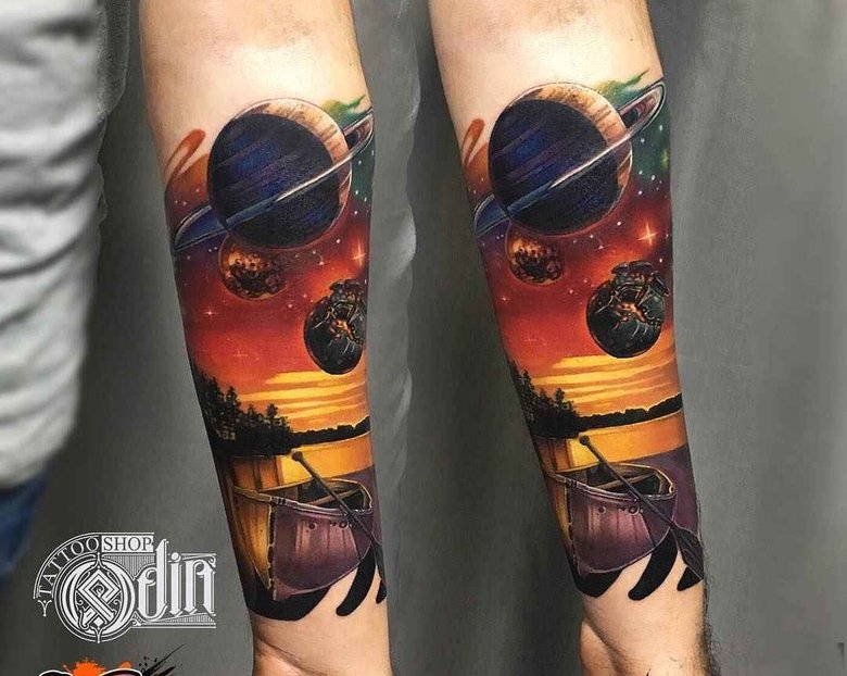 15 ярких цветных реалистичных татуировок от Vladislav Shetikov